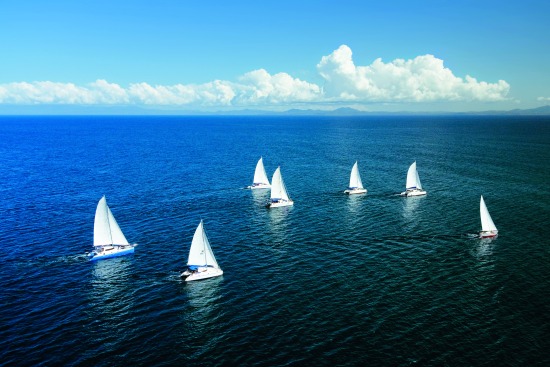 Regatta in indian ocean